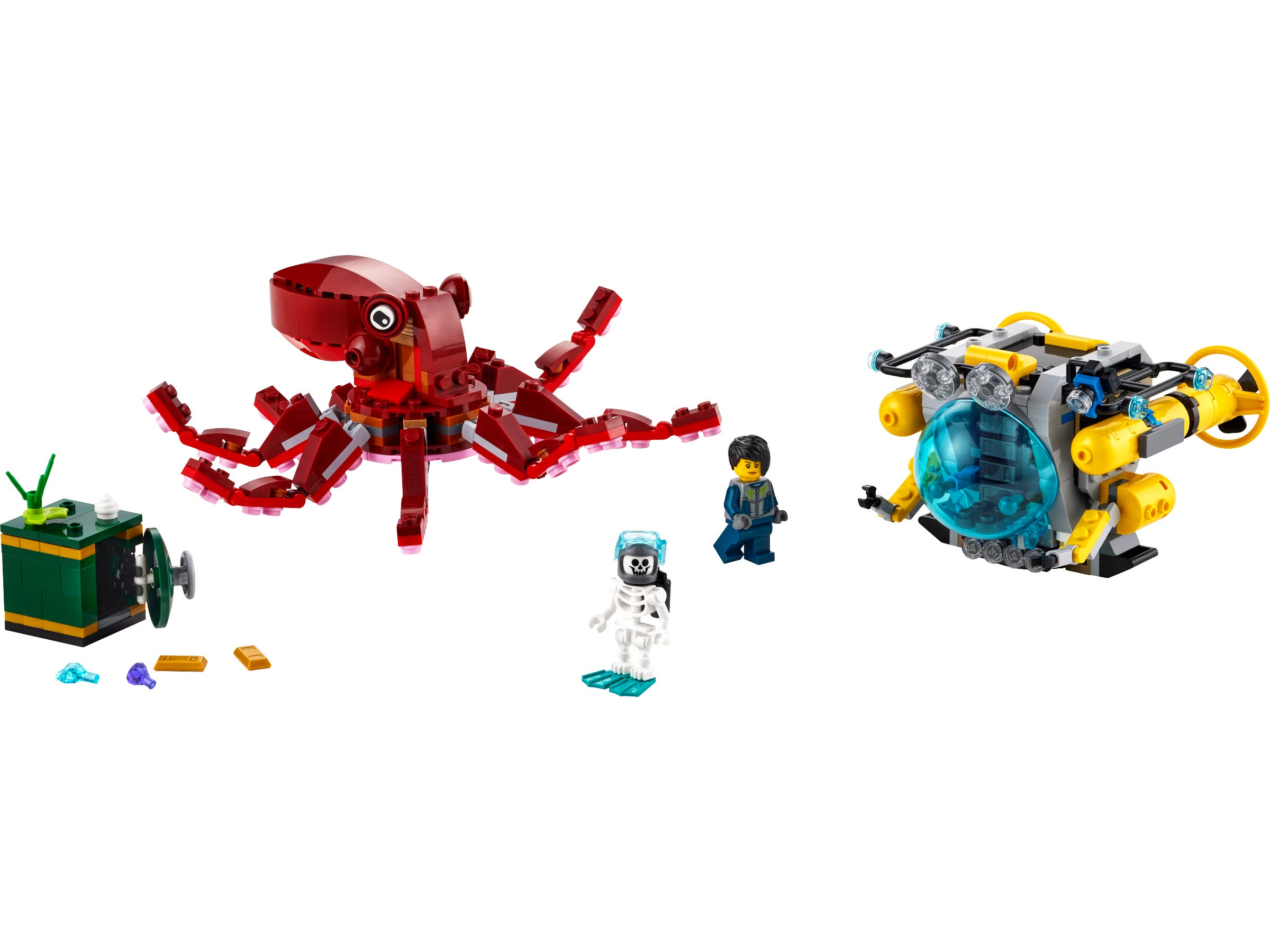 LEGO Sets 3 en 1 Creator - Misión del Tesoro Hundido