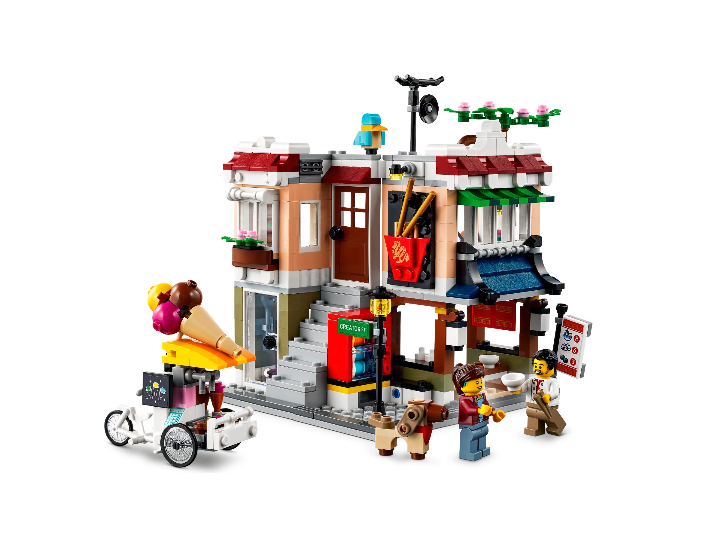 LEGO Sets 3 en 1 Creator - Restaurante de Fideos del Centro