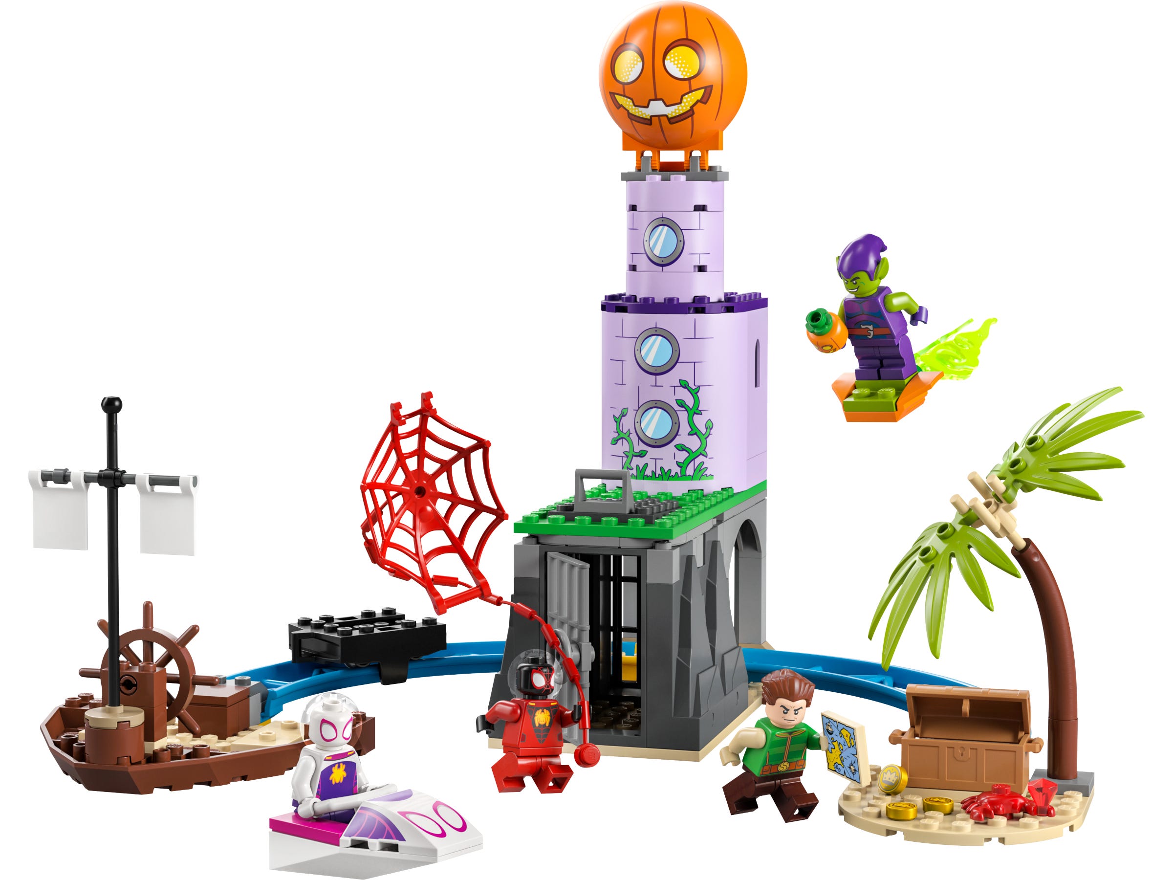 LEGO Spider-Man - Equipo Spidey en el Faro del Duende Verde