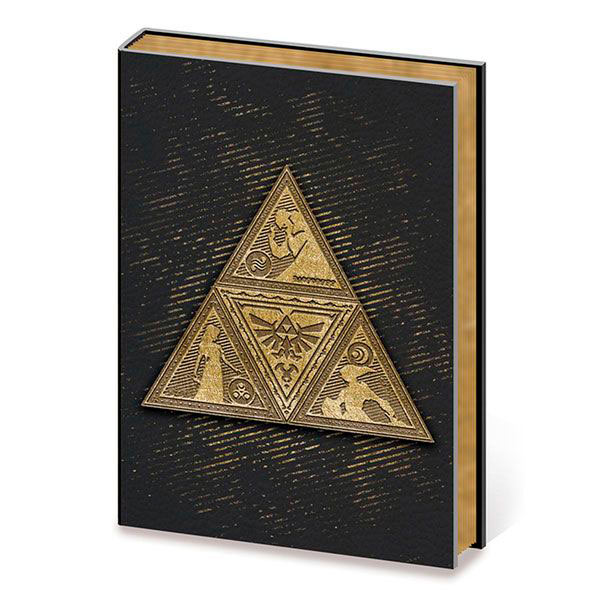 Libreta A5 Metal TriForce. The Legend of Zelda