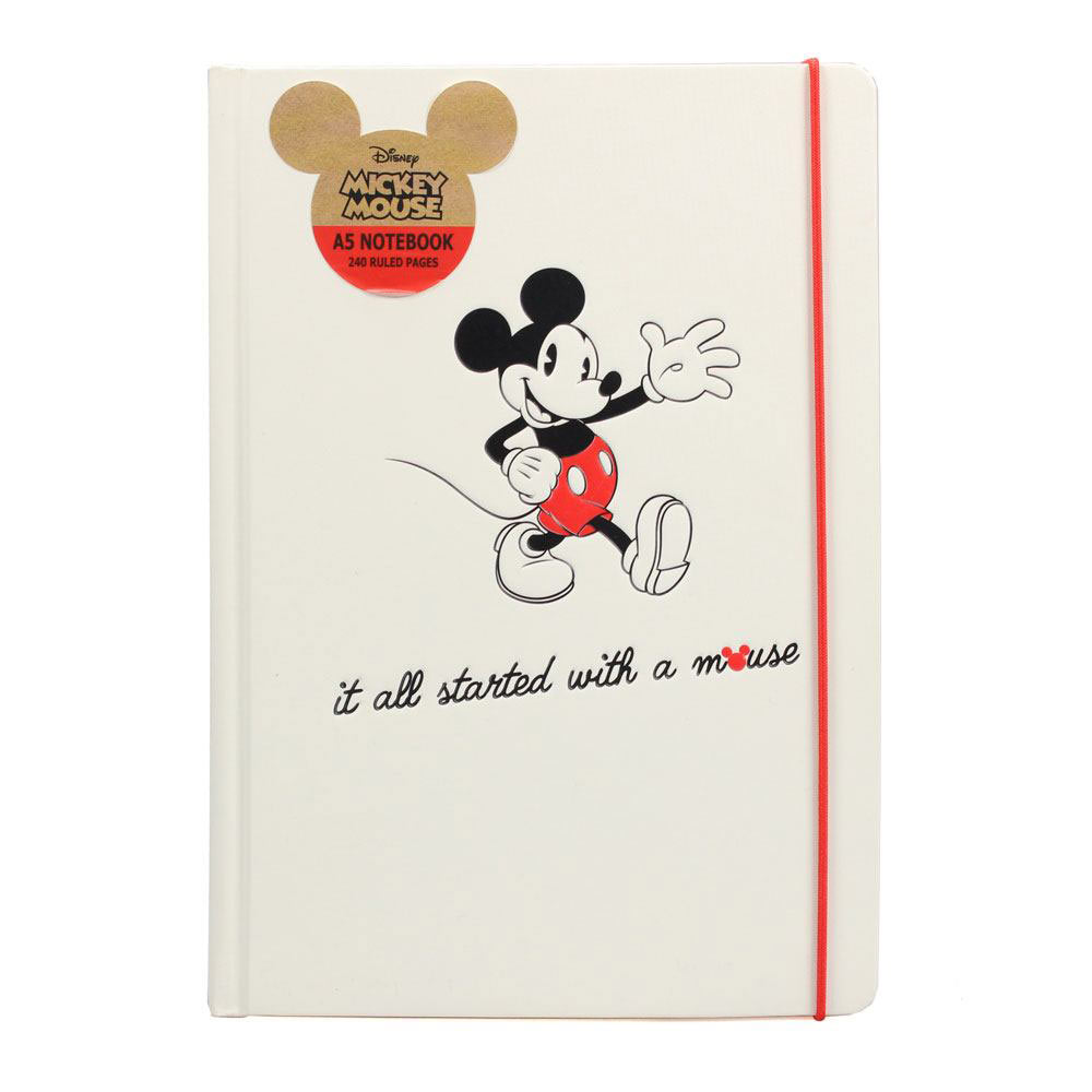 Libreta A5 Mickey Mouse. I all Started with a Mouse