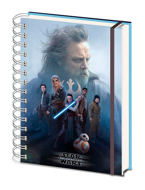 Libreta A5 protagonistas. Star Wars Episodio VIII