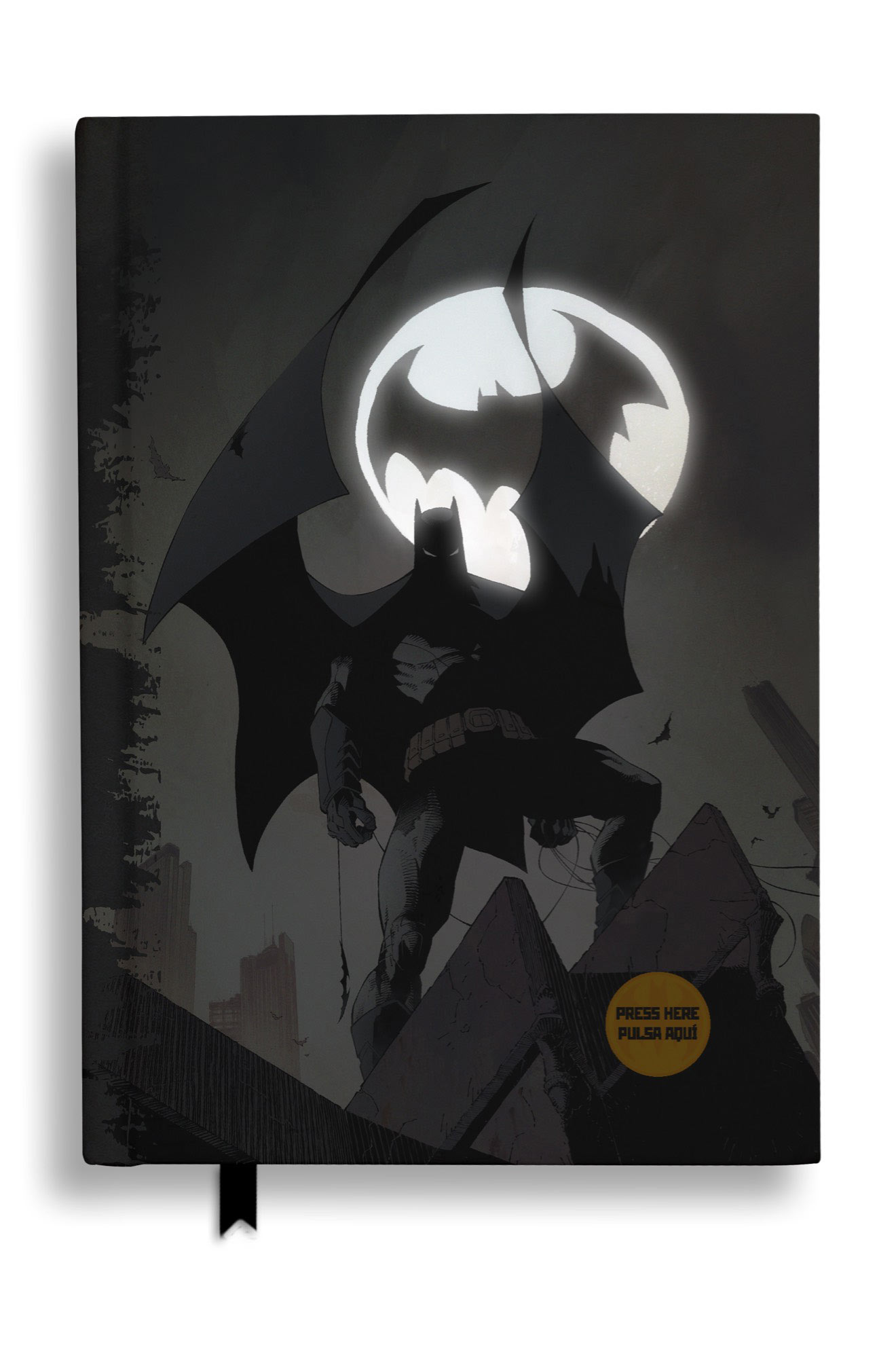 Libreta Batman Batseñal. Dc. Comics Con Luz