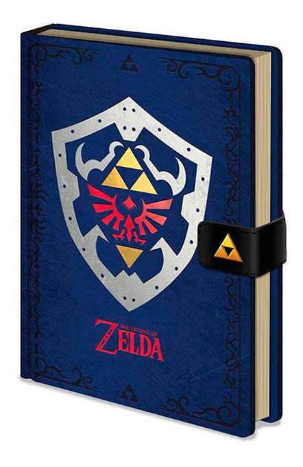 Libreta The Legend of Zelda. escudo Hyliano. A5