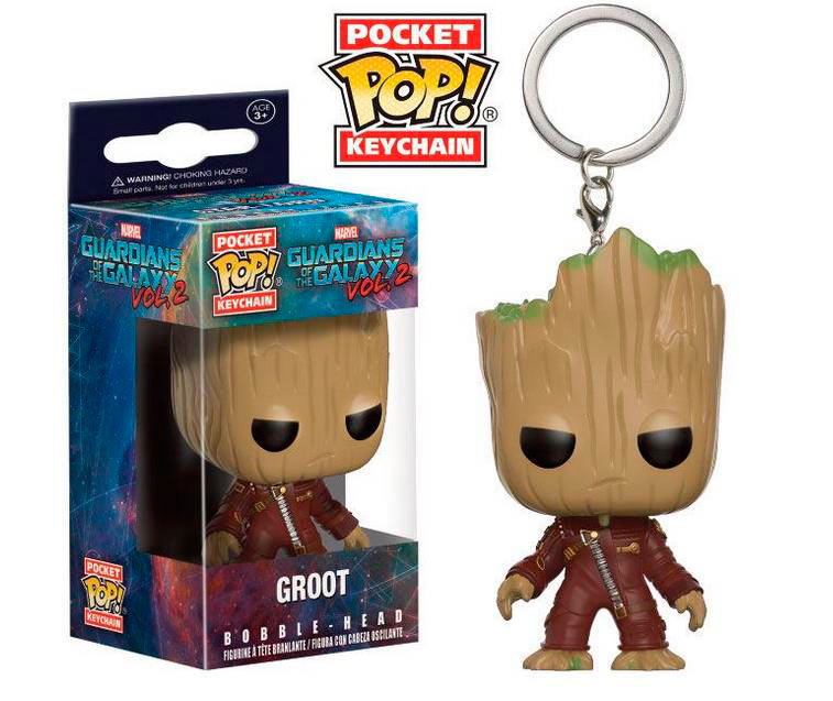 Llavero Groot 4 cm. Guardianes de la Galaxia 2. Línea POP! Pocket. Funko