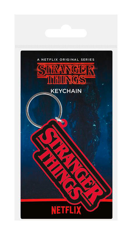 Llavero caucho logo Stranger Things 6 cm