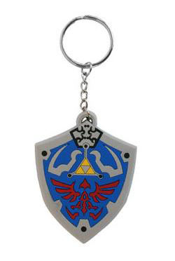 Llavero de caucho escudo Hylianos. The Legend of Zelda