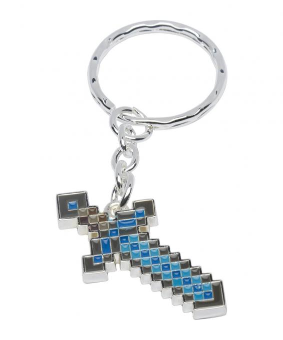 Llavero espada diamante. Minecraft