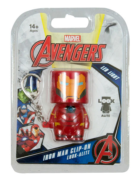 Llavero linterna Iron Man. Marvel