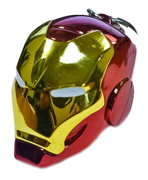 Llavero metálico casco Iron Man 5 cm. Marvel Cómics
