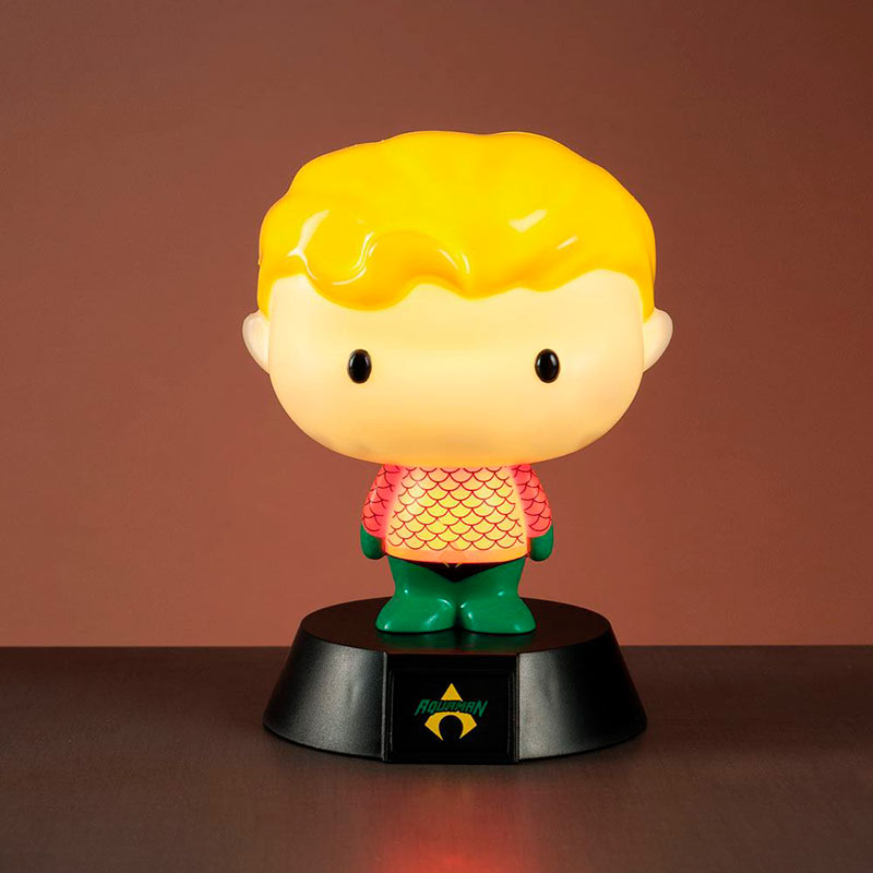 Lámpara 3D Aquaman 10 cm. DC Cómics