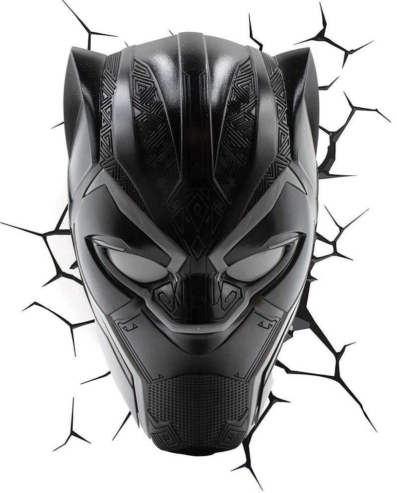 Lámpara 3D Black Phanter. Marvel Cómics