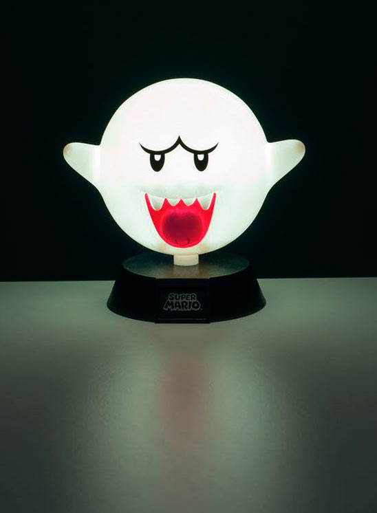 Lámpara 3D Boo 10 cm. Super Mario Bros