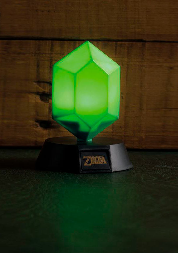 Lámpara 3D Green Rupee 10 cm. Legend of Zelda