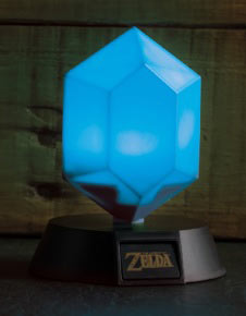 Lámpara 3D Icon Blue Rupee 10 cm. Legend of Zelda
