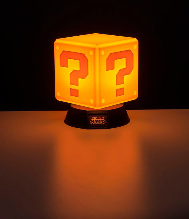 Lámpara 3D Question Block 10 cm. Super Mario Bros