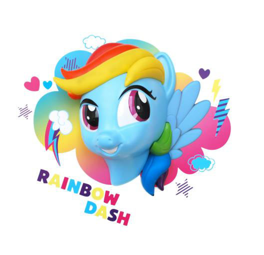 Lámpara 3D de pared Rainbow. My Little Pony