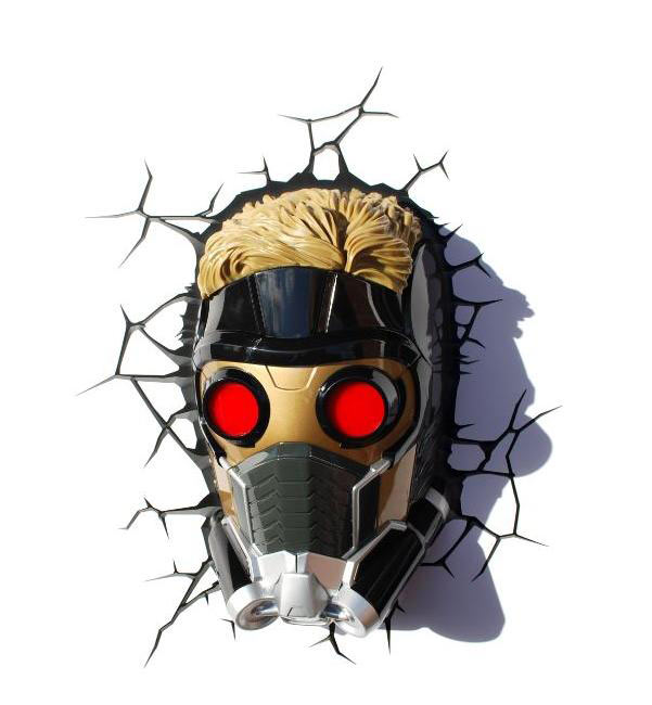 Lámpara 3D de pared Star-Lord. Guardianes de la Galaxia