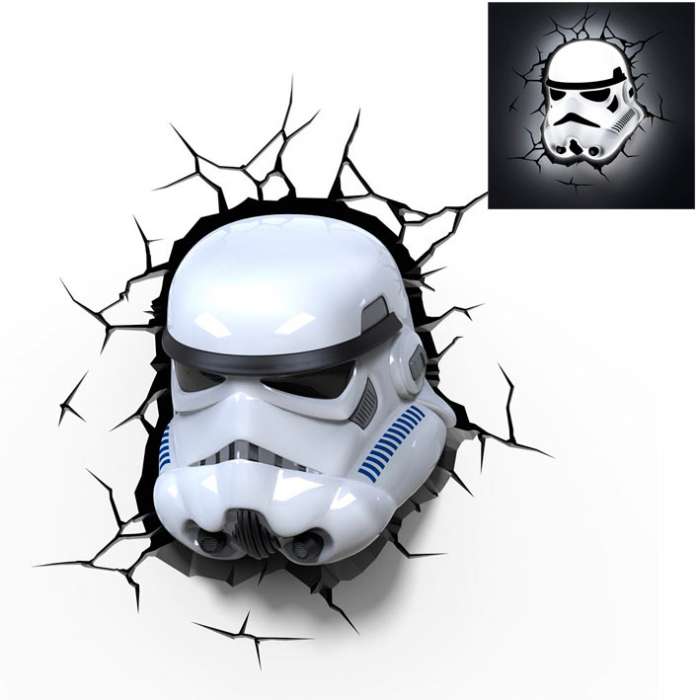 Lámpara 3D de pared Stormtrooper