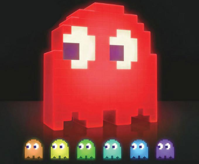 Lámpara LED USB Fantasma 20 cm. Multicolor. Pac-Man