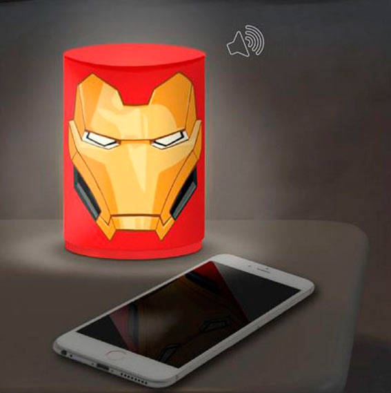 Lámpara cilíndrica Iron Man