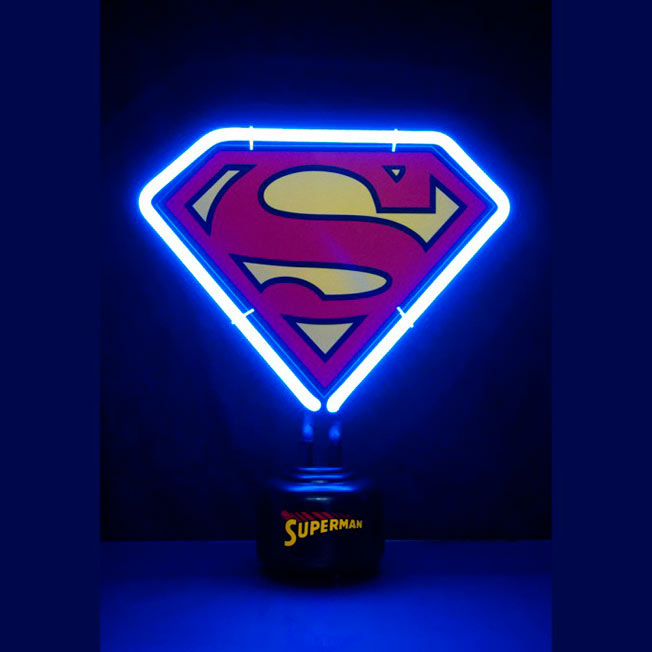 Lámpara de neón Superman