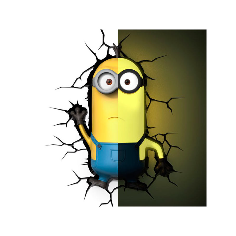 Lámpara de pared 3D Minion Kevin. Minions