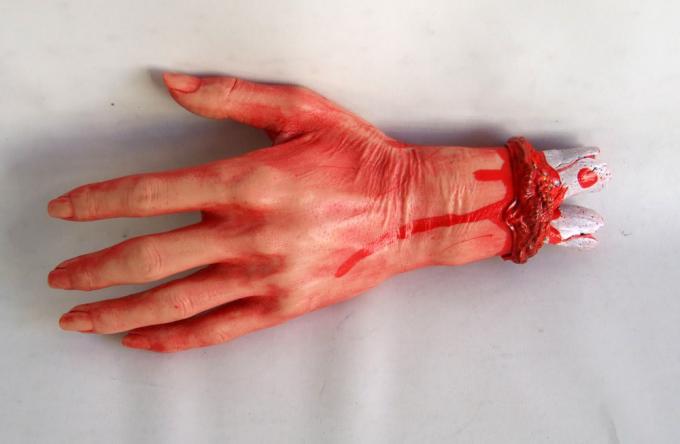Mano Desgarrada y Ensangrentada. Disfraces