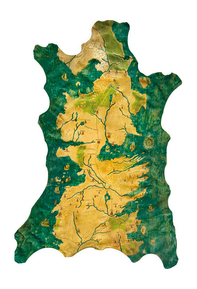 Mapa de Weteros Juego de Tronos. Dark Horse