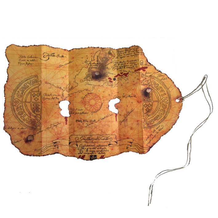 Mapa del tesoro Los Goonies 40 x 27 cm. Willy el tuerto