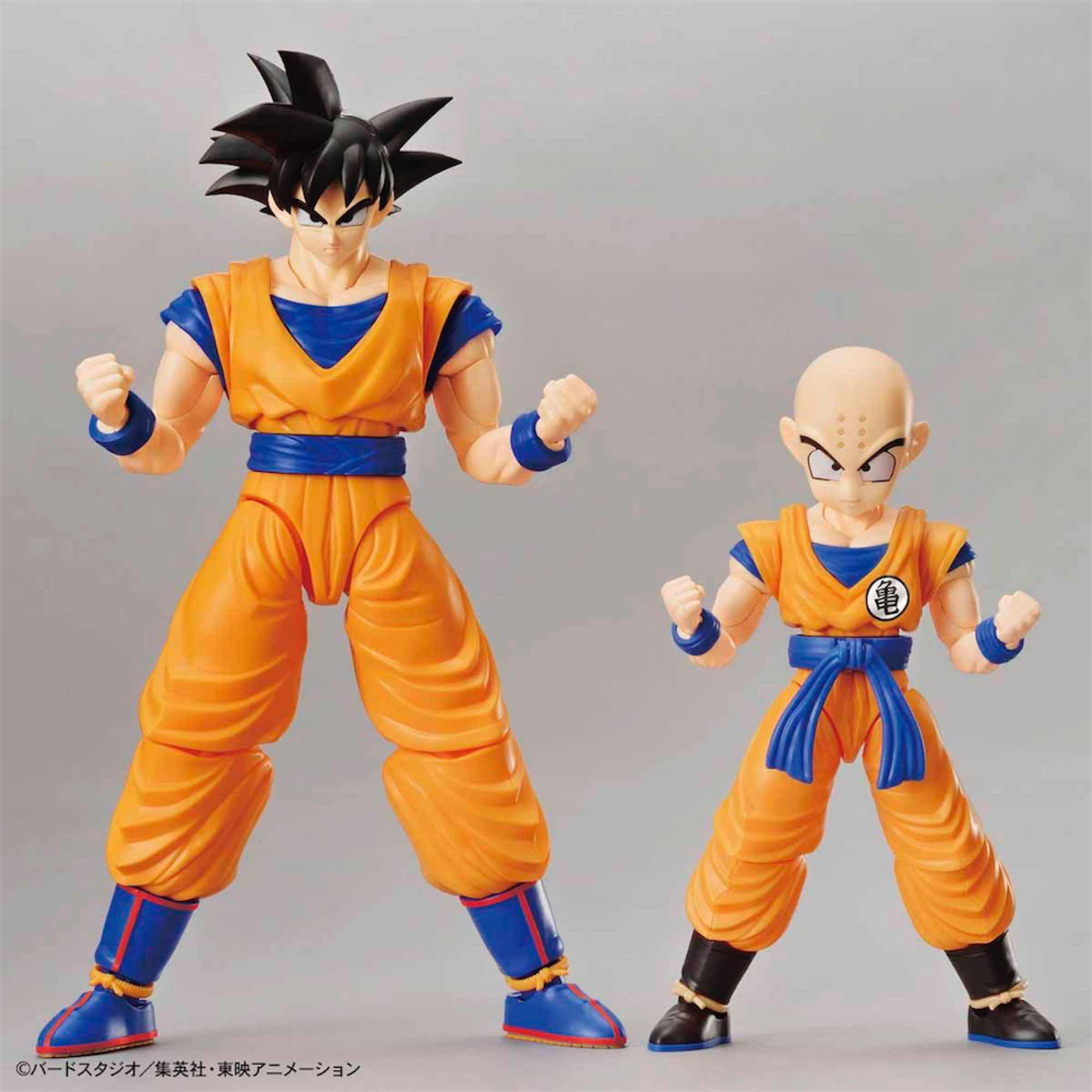 Maqueta 2 figuras Krilin y Son Goku