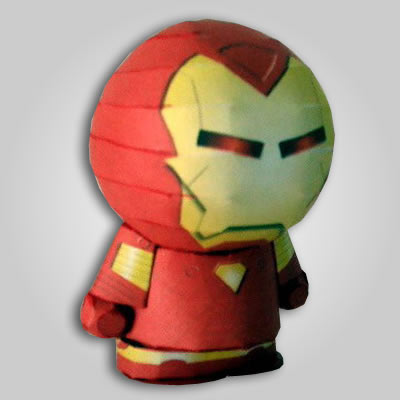 Maqueta de papel Figura Iron Man