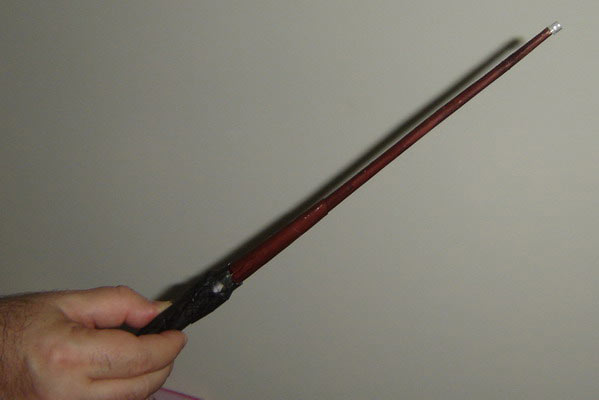 Maqueta de papel varita con Luz Harry Potter