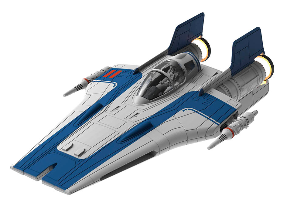 Maqueta nave Resistance A-Wing Fighter Blue