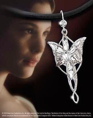 Mini Colgante Arwen El Señor de los Anillos. Plata pura. Noble Collection