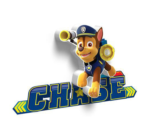 Mini Lámpara de pared 3D Chase. Patrulla Canina