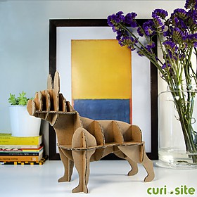 Mini Perro de Cartón Bulldog Francés