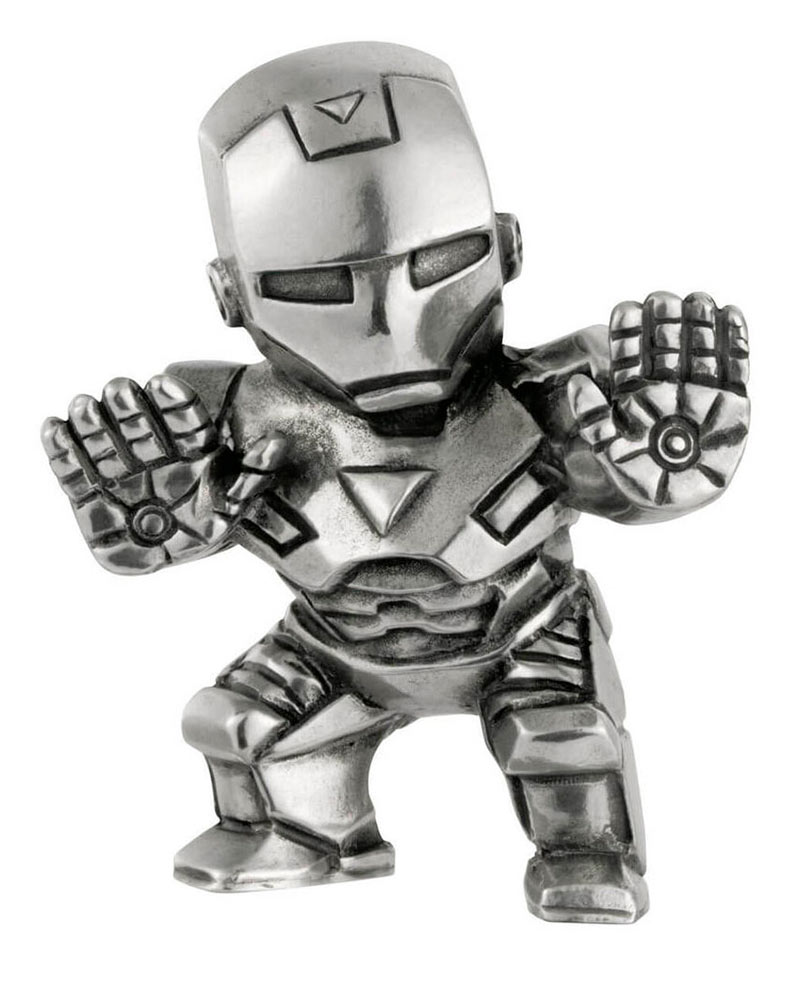 Mini figura Iron Man 5 cm. Pewter Collectible. Marvel Cómics. Royal Selangor