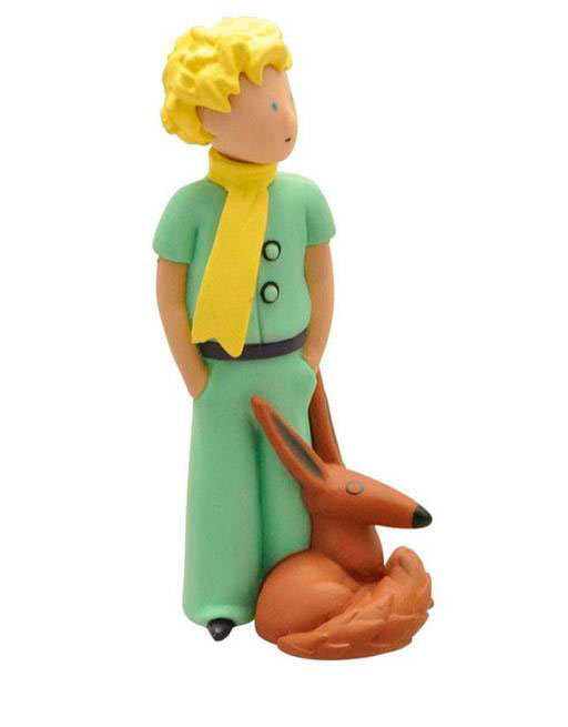 Minifigura El Principito con Zorro 7 cm. Plastoy