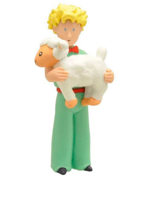 Minifigura El Principito con oveja 7 cm. Plastoy