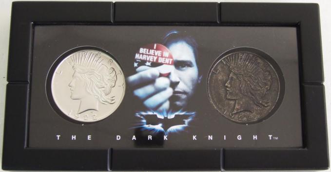 Monedas dos caras Batman. Harvey Dent