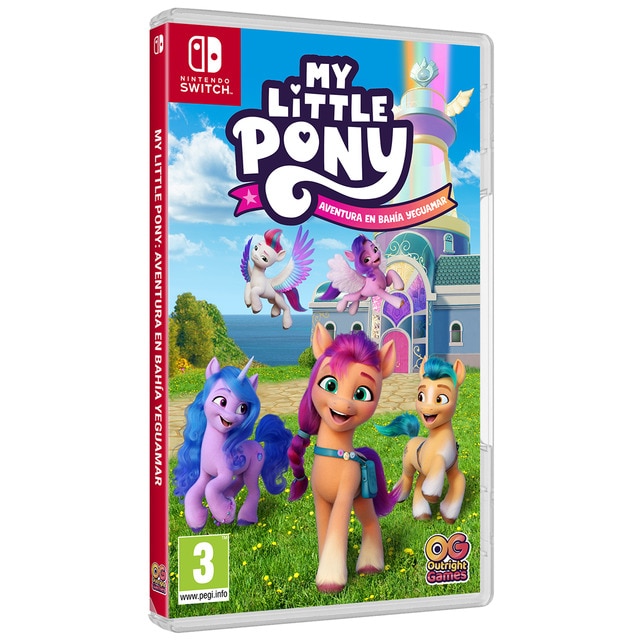 My Little Pony Mini World Magic – Estuche De Creación Bahía Yeguamar Con Sunny Starscout Y Choco Cozy, 40 Piezas – Set Portátil De 2.5 Cm Para Niños +5 Años