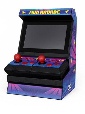 Máquina Mini Arcade 300 juegos de 18 cm. Thumbs Up