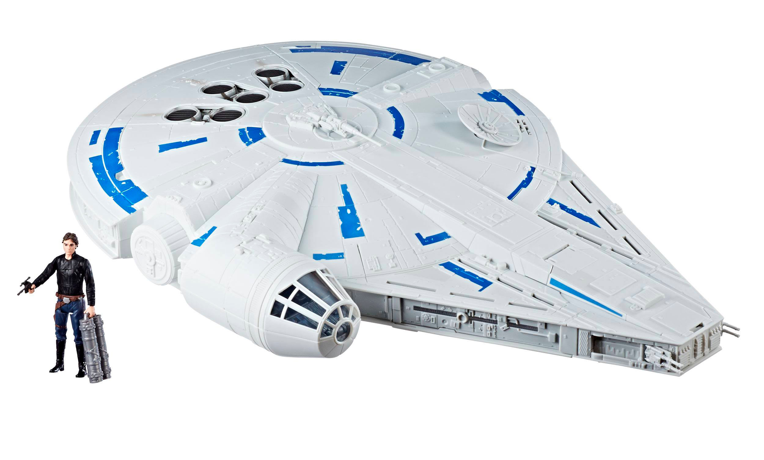 Nave Millennium Falcon & figura Kessel Run. Star Wars. Con luz y sonido. Force Link 2.0. Hasbro