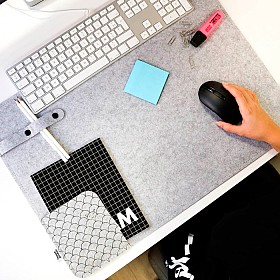 Organizador de escritorio de fieltro