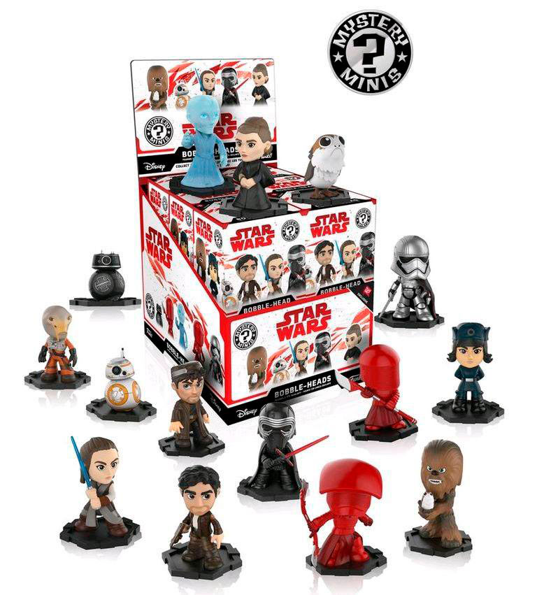 Pack 12 figuras Star Wars 6 cm. Mystery Minis. Exclusive 2. Funko