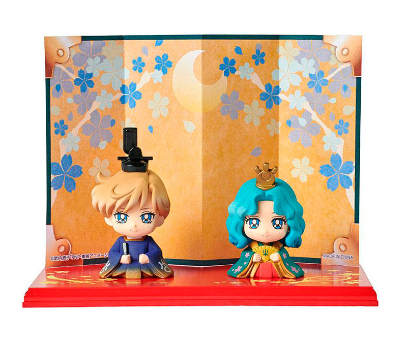 Pack 2 Figuras Hinamatsuri Haruka & Michiru 6 cm. Sailor Moon. Petit Chara. Megahouse