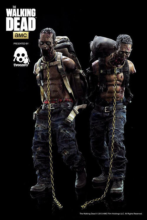 Pack 2 Figuras Zombie Michonne Pets 30 cm. The Walking Dead