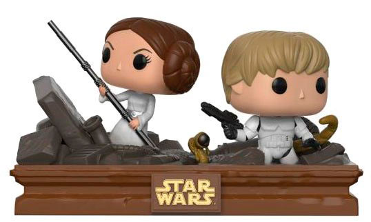 Pack 2 Funko POP Trash Compactor Escape 9 cm. Star Wars. Movie Moments