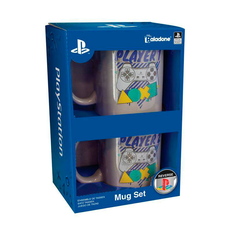 Pack 2 Tazas Player One and Player Two. Sony Playstation